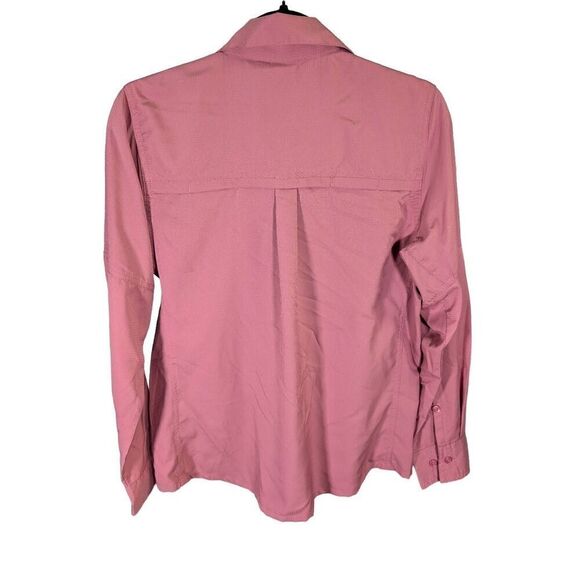 Free Country Long-Sleeve Fig/Pink Shirt Women's Medium - Picture 2 of 4